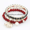 2013 braclet Multilayer elegante com encanto do elefante 10072562